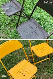 The result will be better and stronger than the original. Vintage Metal Chairs Makeover