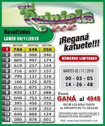 Conoce los resultados y toda la información para hacer tu resultados en directo de la quiniela correspondiente a la jornada 49, con partidos de primera. Resultados Del Lunes 04 De Noviembre Tu Quiniela Teete Facebook