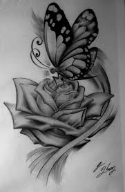 Pin By Dimitra Vlachopoulou On Tatu Top Rose And Butterfly Tattoo Butterfly Tattoo Designs Tattoos