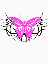 Aesthetic butterfly womb tattoo