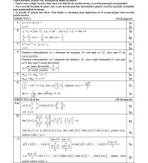 Download as pdf, txt or read online from scribd. Subiecte È™i Barem Corectare Simulare Bac 2017 MatematicÄƒ È™i Istorie Clasa A Xi A Uman È™i Real