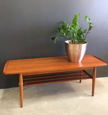 Sold Parker Furniture Vintage Restored Teak Coffee Table With Curved Table End Detail Parker Furniture Coffee Table Furniture
