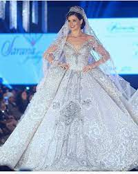 The Most Expensive Wedding Dress In The World By Fashion Designer Hany Elbehiery Expensive Wedding Dress Most Expensive Wedding Dress Elegant Wedding Dress