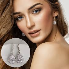 Teardrop Wedding Earrings
