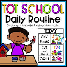 routine chart for toddlers and homeschool preschool