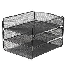 Exerz mesh desk organizer with 7 compartments 3. Mesh Paper Organizer