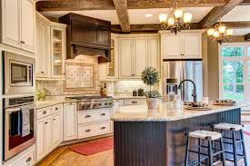 Cabinet style, wood species, finish, hardware, flooring, countertops, lighting, and appliances are all options that may impact your project's budget. Marsh Arlington Cabinets American Traditional Kitchen Raleigh By Marsh Kitchen Bath Houzz