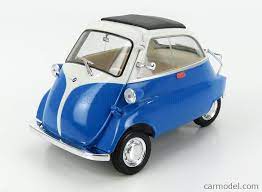 Welly We24096b Scale 1 18 Bmw Isetta 1955 Blue White Bmw Isetta Isetta Bmw