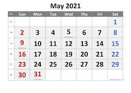 Free download monthly 2021 calendar templates. Editable May 2021 Calendar Word Template No Cr21m65 Free Printable Calendars