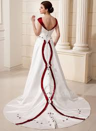Us 245 00 Ball Gown Off The Shoulder Chapel Train Satin Wedding Dress With Beading Flower S Jj S House Red Wedding Dresses Satin Wedding Dress Satin Wedding