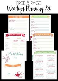 30 Page Wedding Planning Printable Set Wedding Planner Printables Wedding Planning Binder Free Wedding Planner Printables