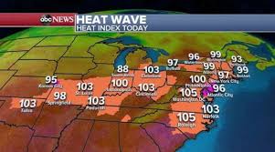 Day high temperature +26° and low +15°. Dangerous Heat Continues Across Us 26 Million People At Risk For Potential Severe Weather Today Abc News