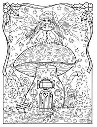 Tracy kane has created coloring pages, just for you! Fairy Christmas Coloring Page Adult Color Fairy House Digital Etsy Coloring Home