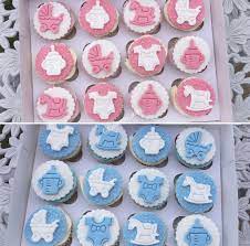 Baby Shower Cupcakes For A Boy And Girl Baby Shower Cupcakes For Boy Baby Shower Cakes Baby Shower Cakes Girl