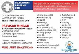 Nama kecamatan ini diambil dari nama pasar minggu yang ternama tersebut. Open Recruitment Rs Pasar Minggu Alumni Tracer Study Stikes Kuningan Facebook