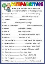 Grammar, reading, spelling, & more! Comparatives Worksheets And Online Exercises