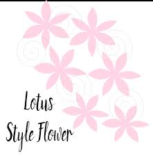 Free templates & svgs for paper flower centers. Flower Cut Out Lotus Flower Template Printable