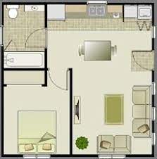 This Is Just Under 500 Square Feet But The Layout Is Really Efficient Shows What Can Be Done With Minimal Tiny House Floor Plans Small House Plans Flat Ideas
