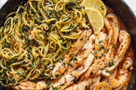 Zucchini cooks quickly in the oven so you'll have a main or side dish on the table in no time. 15 Minute Cowboy Butter Chicken Recipe With Zucchini Noodles Butter Chicken Recipe Eatwell101