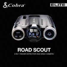 Introducing the cobra road scout a brand new product this is going to be a detector that you're gonna see in the future on a lot of cars and a lot of winshields. Cobra Road Scout User Manual 18 Pages