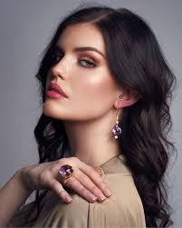 Pasquale Bruni Orecchini in oro con diamanti e ametista Sissi 18 carati su  1stDibs