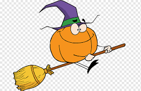 Witchs broom Witchcraft, Witch On A Broomstick, food, cartoon, silhouette  png | PNGWing