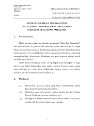 Istilah iftar mungkin tidak asing lagi terdengar di bulan ramadhan. Kertas Kerja Majlis Berbuka Puasa
