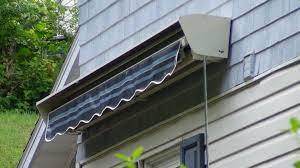 Small Retractable Awning With Hood Sunroom Addition Installing Siding Retractable Awning