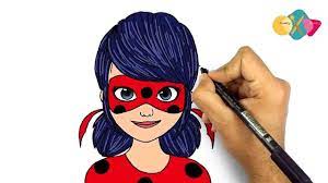 تعليم الرسم للمبتدئين كيف ترسم الفتاة الدعسوقة خطوة بخطوة مع الشرح youtube superhero character fictional characters