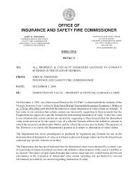 We protect insurance consumers, the public interest, and our state's economy through fair and efficient regulation of the insurance industry. Diminished Value Directive Georgia