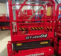 6m 8m 10m 12m 14m 16m High Altitude Operation Hydraulic Lifter Gtjz06  Self-Propelled Electric Man Lift Vertical Scissor Lift with Crawler Belt