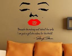 Topseller Marilyn Monroe Wall Decal Decor Quote Face Red Lips Large Nice Sticker 2 52 Decal Wall Art Wall Tattoo Monroe Quotes