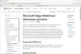 The webview team recommends using the canary channel and the minimum required version is 82.0.488.0. Webview2browser A Rich Sample For Webview2 Microsoft Edge Blog