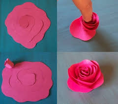 Kreativ Die Wohnung Dekorieren 50 Ideen Fur Kleines Budget Rosen Aus Papier Rosen Basteln Blumen Basteln Aus Papier