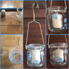 Windlicht Aus Einem Alten Einmachglas Drahtkleiderbugel Und Klebefolie Drahtkleiderbugel Drahtbugel Bugelglas