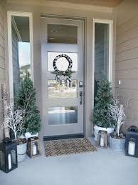 Winter Porch Decor Winter Outdoor Decorations Front Porch Decorating Front Door Christmas Decorations