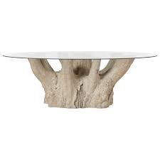 Lucky tree 40 wood coffee table modern cocktail table white storage drawer rectangle design for living room,heavy duty and easy assembly. Silverstein Glass Wood Tree Trunk Table Oka