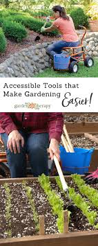 These Accessible Tools Will Get You Back Into The Garden Garden Therapy Garden Tools Pallet Garden Garden Seating