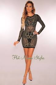 Black And Gold Clothes Black Gold Victorian Rhinestone Studded Long Sleeves Dress Long Sleeve Dress Dresses Fashion