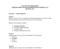 Contoh Soalan Kuiz Permodalan Nasional Berhad J Kosong W