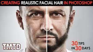 The problem with removing facial hair isn't getting the hair out of the way, it's making sure we don't damage or remove. Creating Realistic Facial Hair In Photoshop Youtube