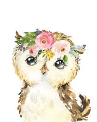 Hippie bohemian psychedelic aesthetic owl animal trippy tapestry wall. Watercolor Woodland Owl Wall Art Print Tapestry Digital Art By Pink Forest Cafe