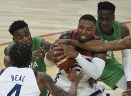 Nigeria men's olympic basketball team 2021. Shocker Us Falls To Nigeria 90 87 In Pre Olympic Opener