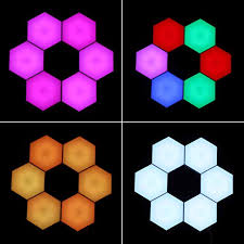 It's based on ws2812 controlled rgb leds and supported by a wide range of arduino libraries. Hexagon Wall Rgb Light Nanoleaf Light Panels Remote Control 6 Pcs Smart Wall Mounted Touch Sensitive Diy Geometric Modular Assembled Rgb Led Colorful Light With Usb Power For Home Decor Decoration Pricepulse