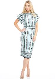 Maggy London Caroline Geo Print Dress Multi