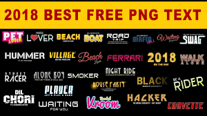 Png (portable network graphics) png files (which are commonly called ping) are a format that contains bitmapped or raster images. 2018 Text Png Zip File Download For Picsart Png Text Download Youtube