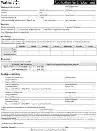 Free Walmart Application Form Pdf 1 Page S Job Application Form Employment Application Job Application