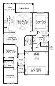 Traditional country style farm house plan with 1900 square foot and 3 bedrooms and 2 bathrooms. House Plan 64643 Mediterranean Style With 1900 Sq Ft 3 Bed 2 Bath
