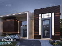 2650 square feet (246 square meter) (294 square yards) 4 bedroom contemporary villa elevation. Modern Villa Exterior Design Algedra Interior Design