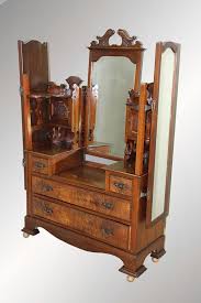 Antique Dressing Table With Fold Out Mirrors Antique Furniture Unusual Furniture Ornate Furniture